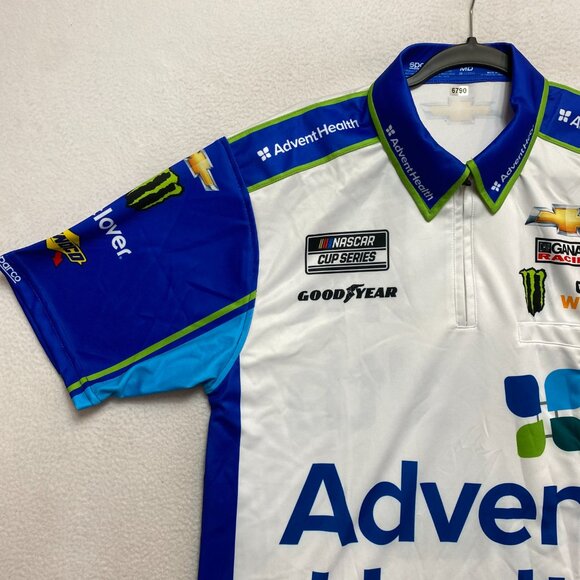 Ganassi Nascar Racing Shirt Mens M Advent Health Apparel Baseball Jersey Sparco - Picture 5 of 11